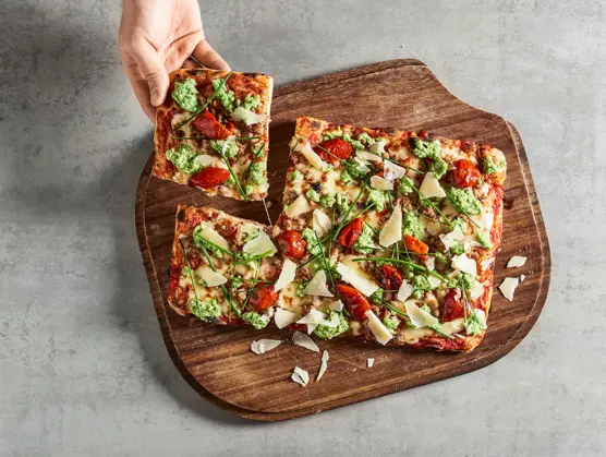 Römische Pfannenpizza
