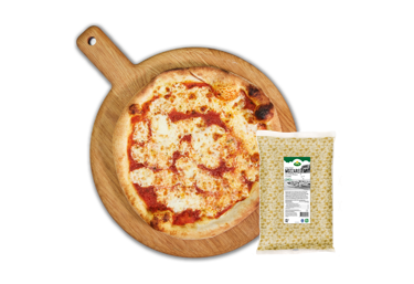 Kreieren Sie die perfekte Pizza mit großen Mozzarellawürfeln