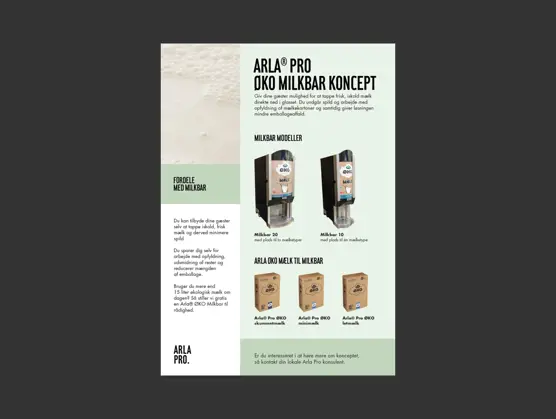 Arla Pro Øko Milkbar koncept