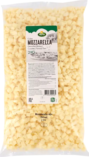 Arla® Pro Mozzarella Würfel 10x10x10 mm, 2kg