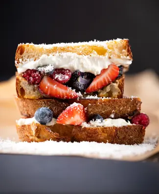 Strawberries and cream season has arrived... and dessert sandwiches might just be the next big menu trend. Made with Arl...