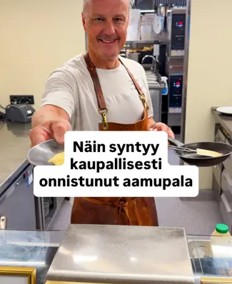Mainos: @arlaprosuomi Miten rakennetaan onnistunut kaupallinen aamupala? Arla Pron Culinary Lead Markus Hurskaisen mukaa...