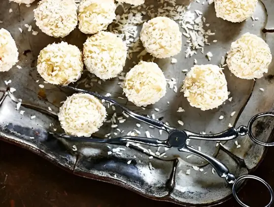 Hvide chokolade trøfler