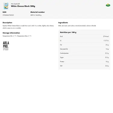 Download product information