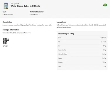 Download product information