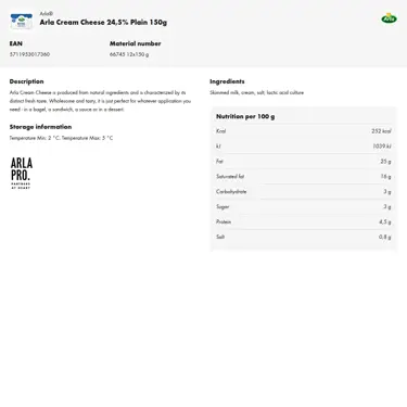 Download product information