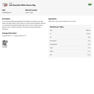 Download product information