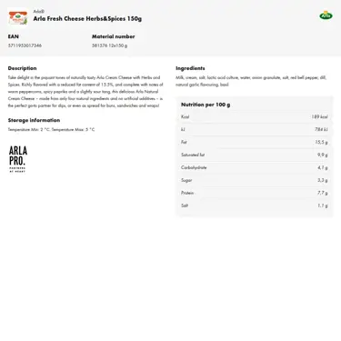 Download product information