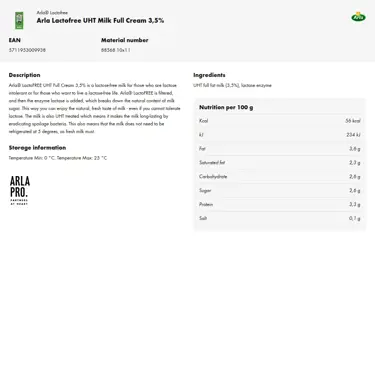 Download product information