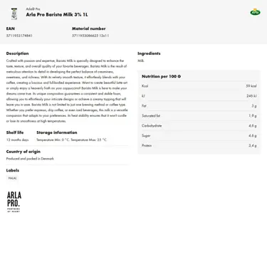 Download product information