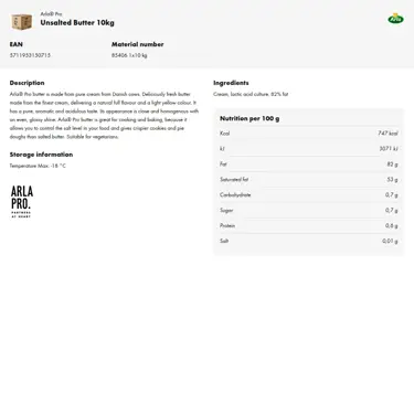 Download product information