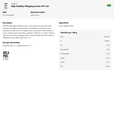 Download product information