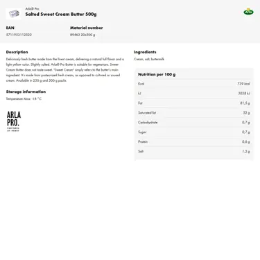 Download product information