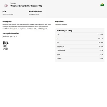 Download product information