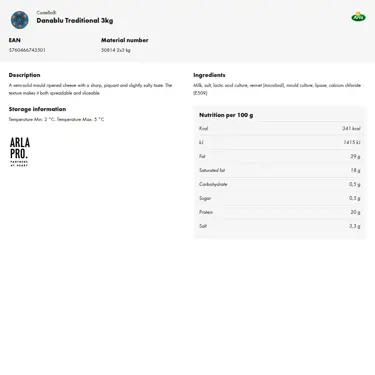 Download product information