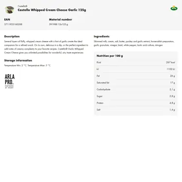 Download product information