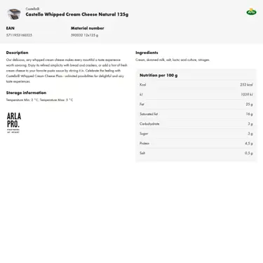 Download product information