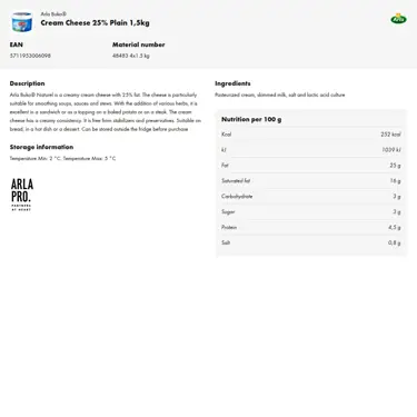 Download product information