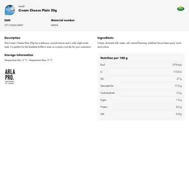 Download product information