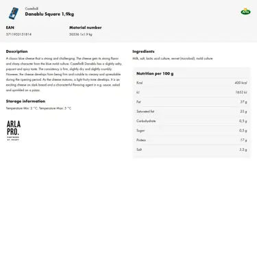 Download product information