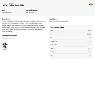 Download product information
