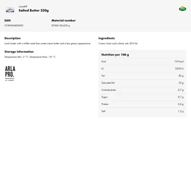 Download product information