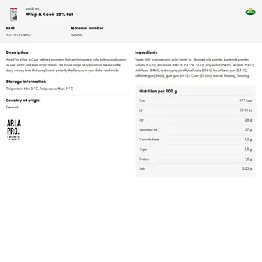 Download product information