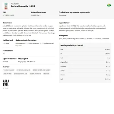 Download produktinformation