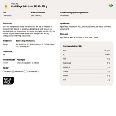 Download produktinformation