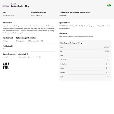 Download produktinformation