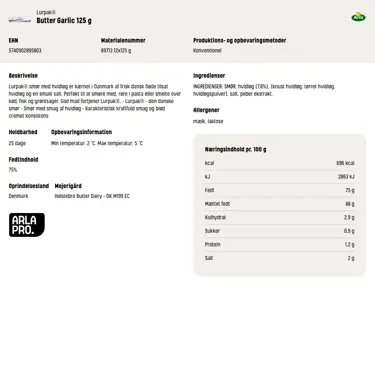 Download produktinformation