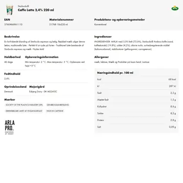 Download produktinformation