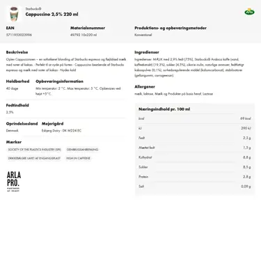 Download produktinformation