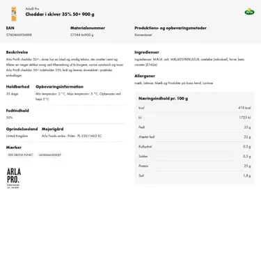 Download produktinformation