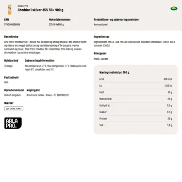 Download produktinformation
