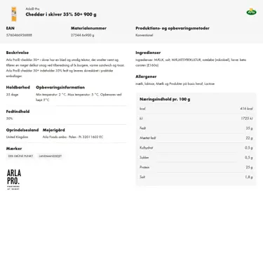 Download produktinformation