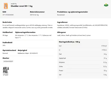 Download produktinformation