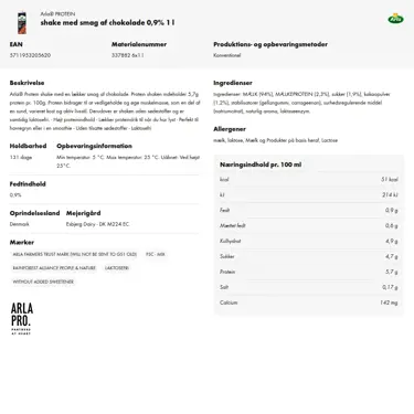 Download produktinformation