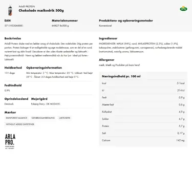 Download produktinformation