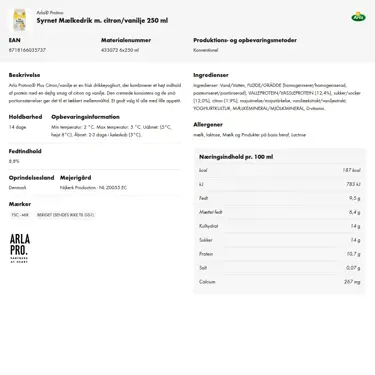 Download produktinformation