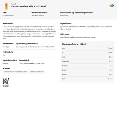 Download produktinformation