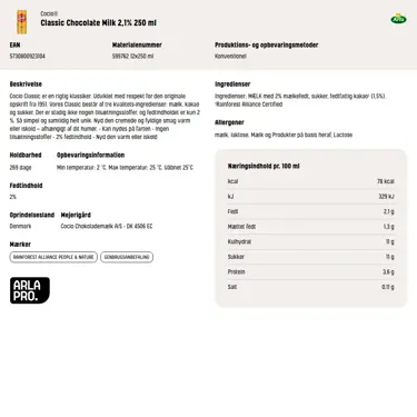 Download produktinformation