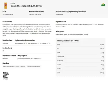 Download produktinformation