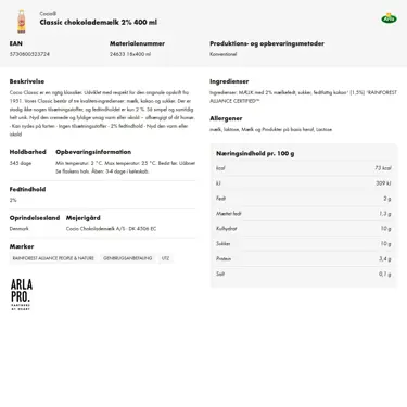 Download produktinformation