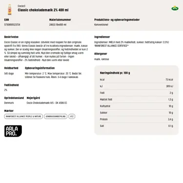 Download produktinformation
