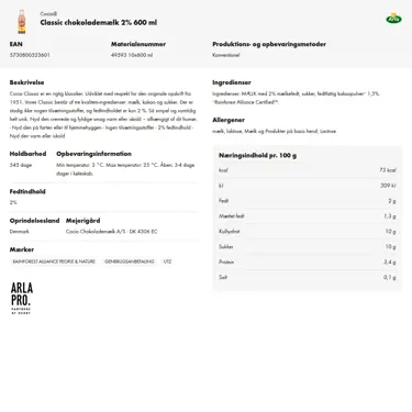 Download produktinformation