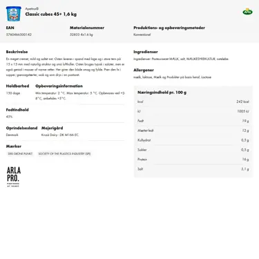 Download produktinformation