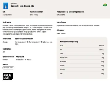 Download produktinformation