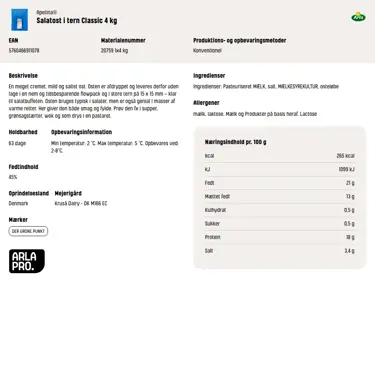 Download produktinformation