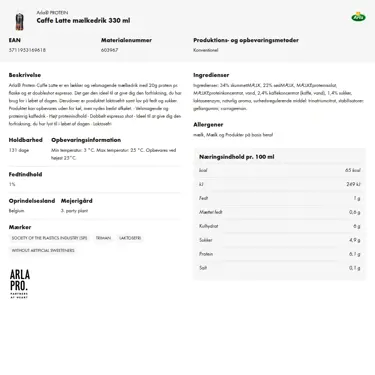 Download produktinformation